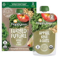 Apple Kale & Oat Stage 2 Baby Food Pouches (4 Pack Case)