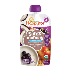 Super Morning Organic Apples, Acai, Coconut Milk, Oats + Super Chia Baby Pouch