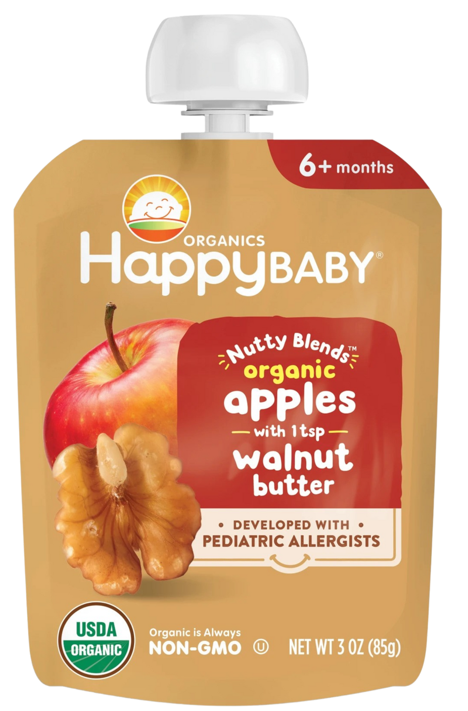 Nutty Blends Apples With Walnut Butter Baby Food (8 Pack)