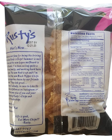 Black Pepper Potato Chips