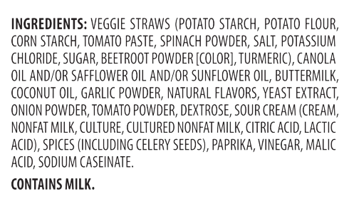 Veggie Straws Ranch