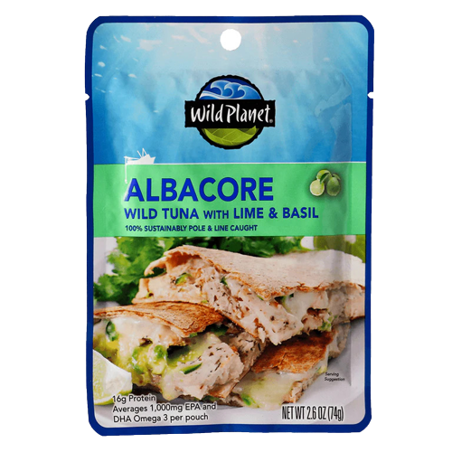 Wild Albacore Tuna With Lime & Basil