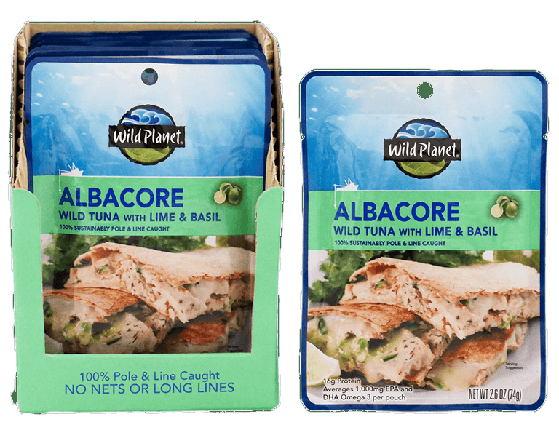 Wild Albacore Tuna with Lime & Basil (12 Pack Case)