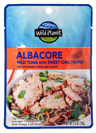 Wild Albacore Tuna With Sweet Red Chili Pepper Pouch