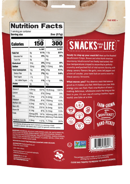 Fire Roasted Mushroom Crisps