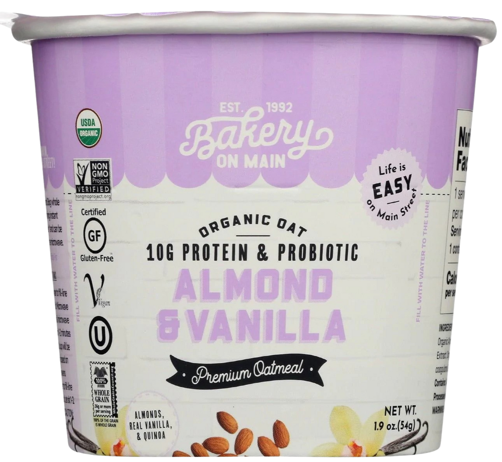 Organic Almond Vanilla Oatmeal Cup