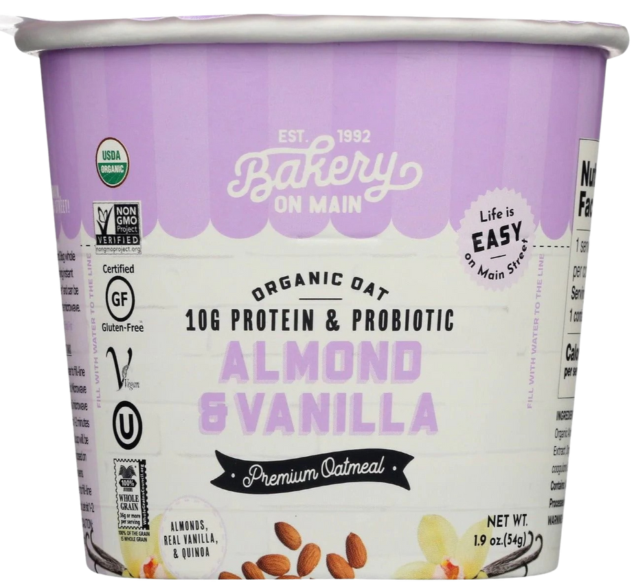 Organic Almond Vanilla Oatmeal Cup