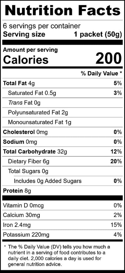 Unsweetened Instant Oatmeal 6 Ct