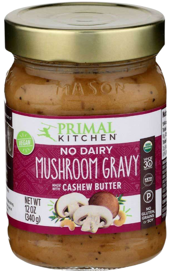 Mushroom Gravy with Cashew Butter