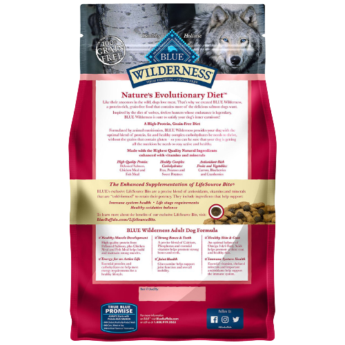Grain Free Adult Dog Food with Salmon and LifeSource Bits
