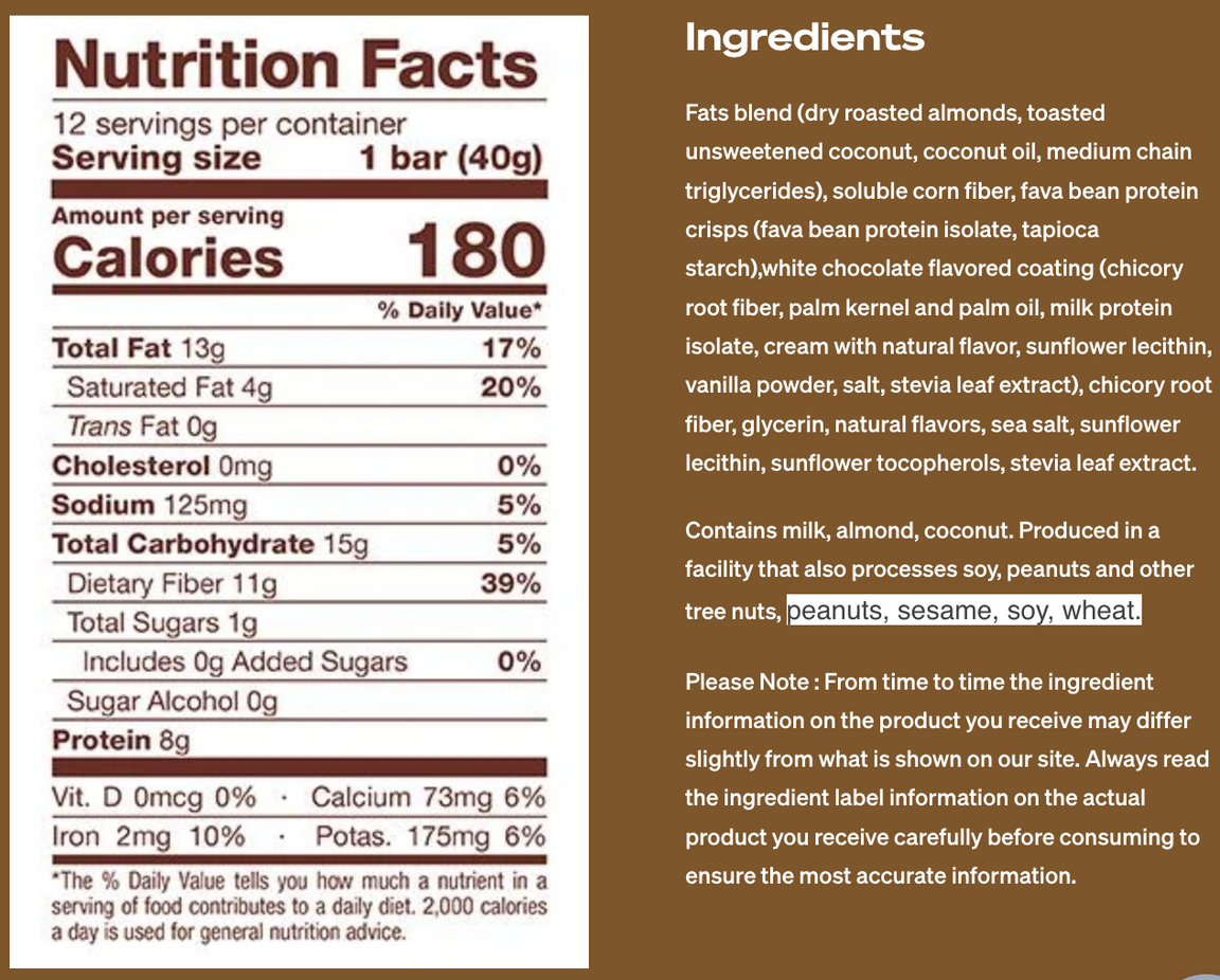 Casepack of 12 Salted Caramel Protein Bar