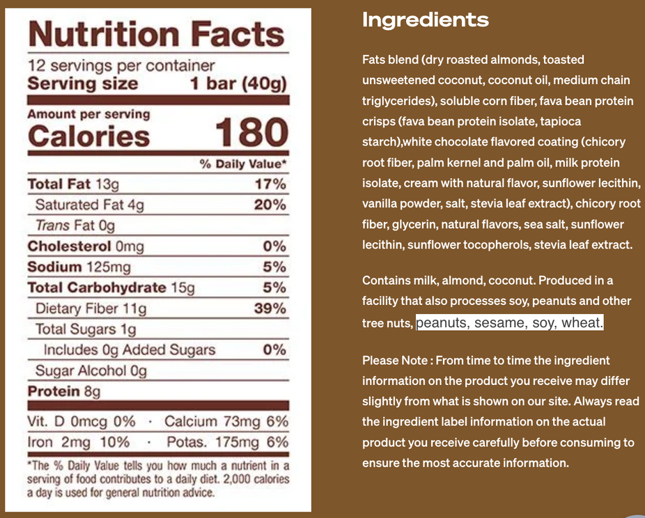 Casepack of 12 Salted Caramel Protein Bar