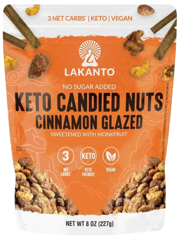 Keto Cinnamon Spice Mixed Candied Nuts