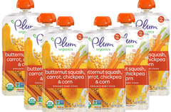 Butternut Squash Carrot Chickpea & Corn Baby Food Pouch