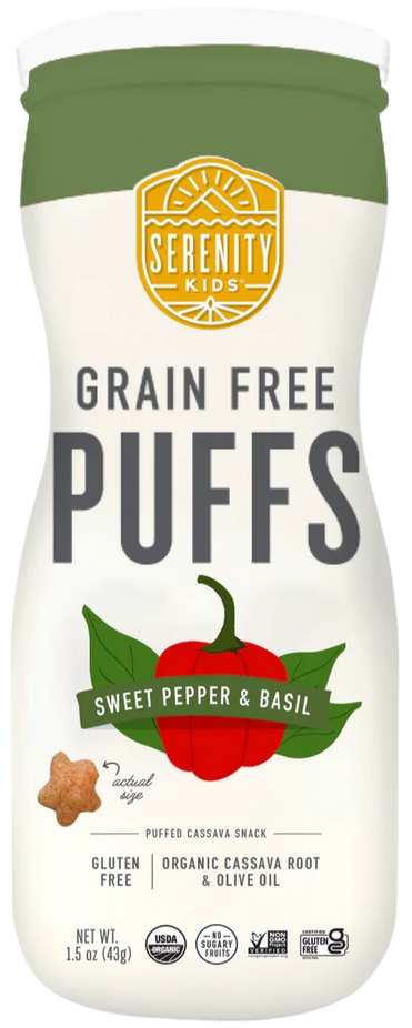 Veggie Sweet Pepper Basil Grain Free Puffs