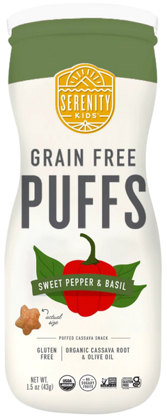 Veggie Sweet Pepper Basil Grain Free Puffs