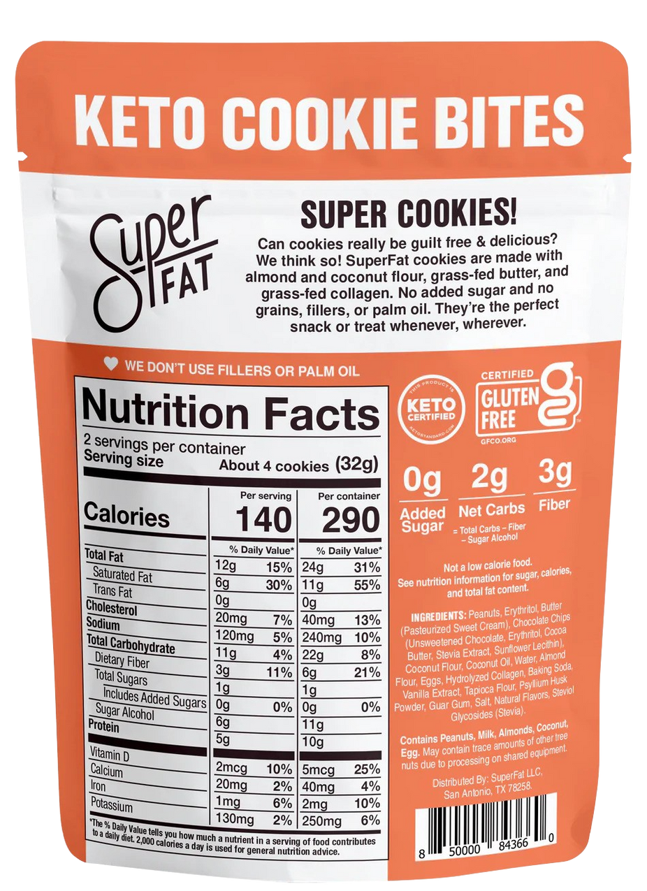 Peanut Butter Chocolate Chip Keto Cookie Bites