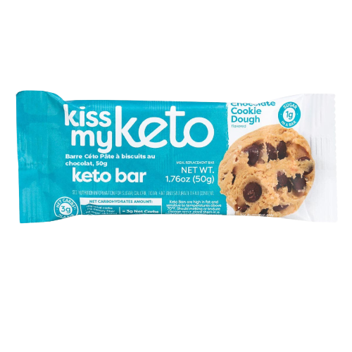 Keto Cookie Dough Chocolate Protein Bars