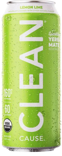 Sparkling Lemon Lime Yerba Mate Tea