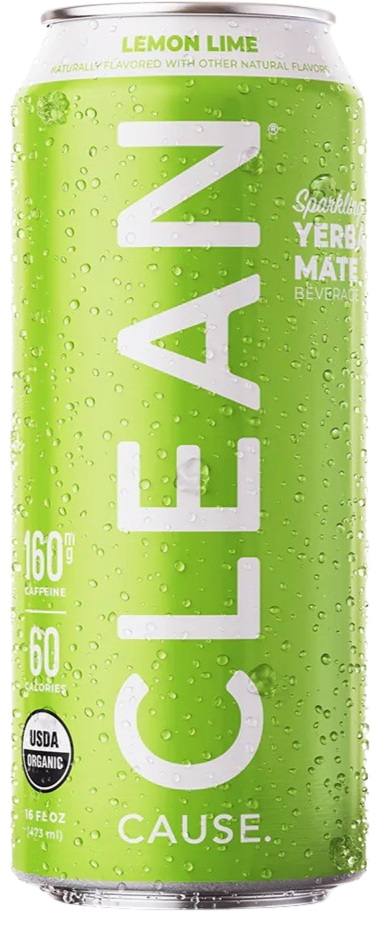 Sparkling Lemon Lime Yerba Mate Tea