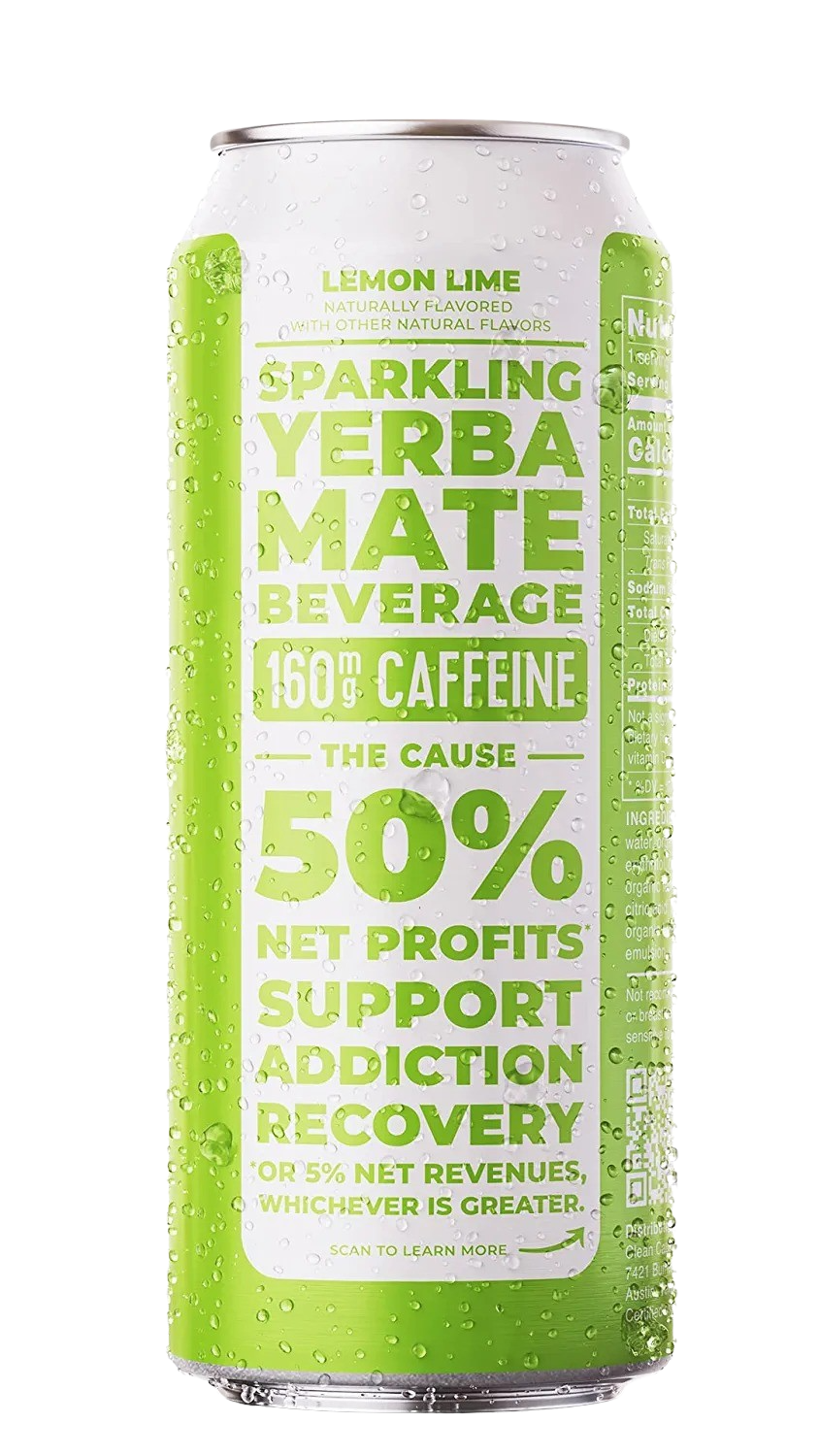 Sparkling Lemon Lime Yerba Mate Tea