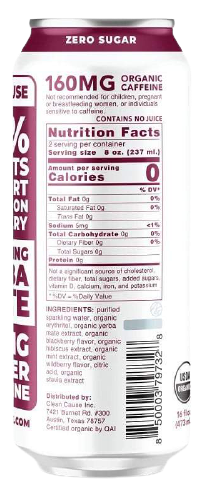 Berry Mint Sparkling Yerba Mate Tea