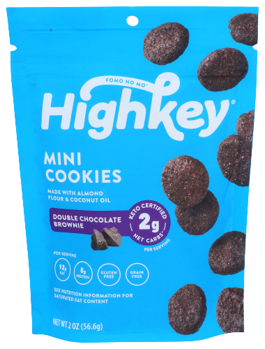 High Key Snacks Keto Mini Cookies Double Chocolate Brownie – Martie