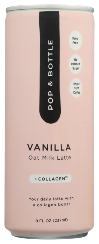 Vanilla Cold Brew Oat Milk Latte + Collagen