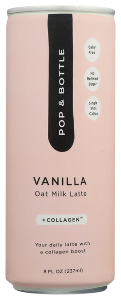 Vanilla Cold Brew Oat Milk Latte + Collagen