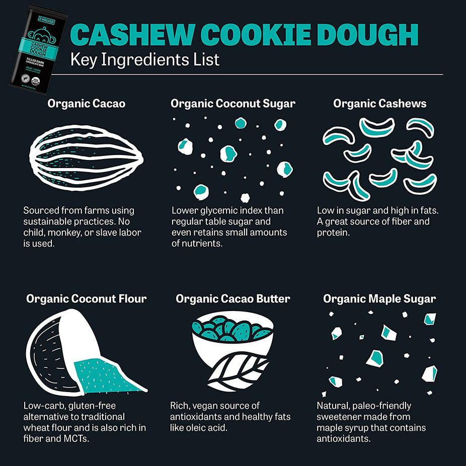 Cashew Cookie Dough Chocolate Bar