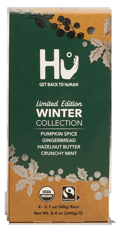 Variety Pack - Pumpkin, Gingerbread, Hazelnut, Mint Chocolate Bars (4 Pack)