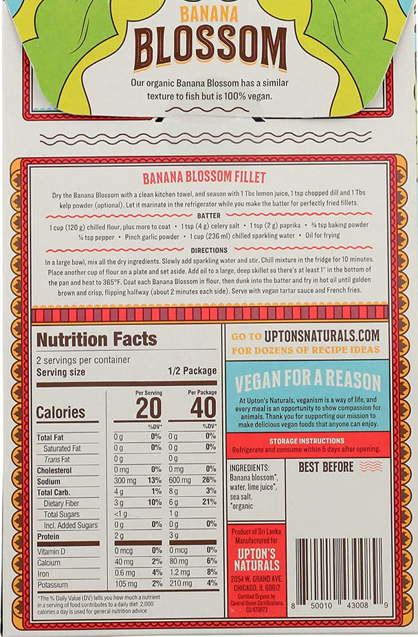 Organic Banana Blossom In Brine