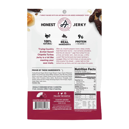 Sweet Chipotle Turkey Jerky