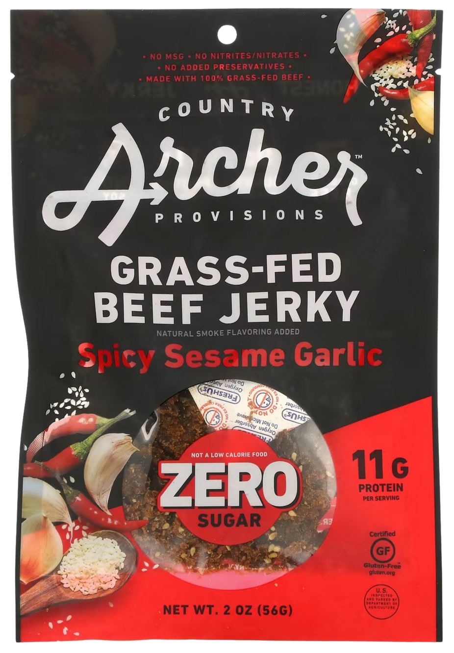 Spicy Sesame Garlic Beef Jerky