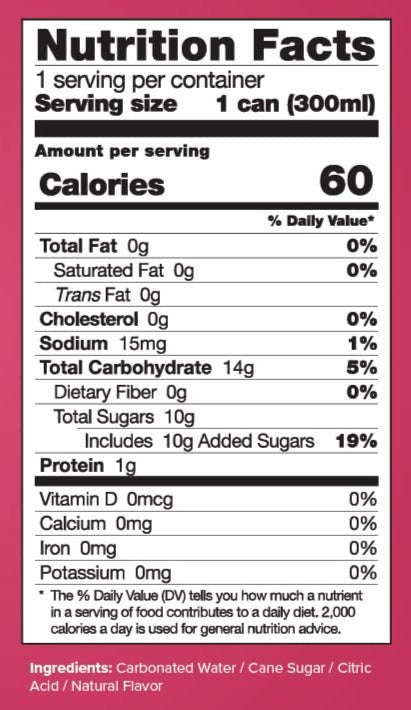 Cranberry Soda 4Pk