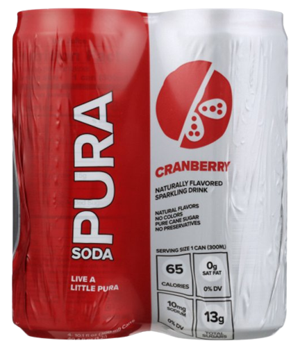 Cranberry Soda 4Pk