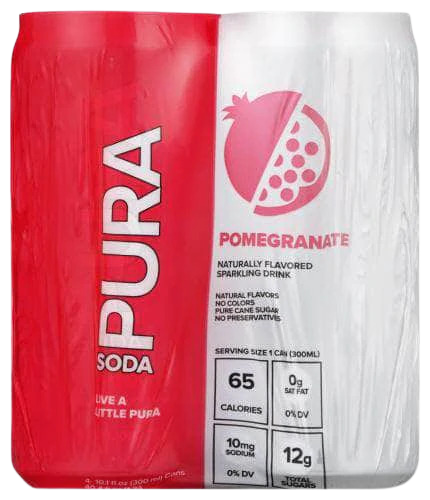 Pomeganate Soda 4Pk