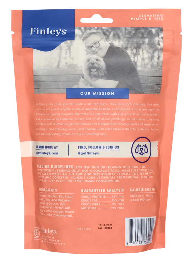 Natural Salmon Soft Training Bite Dog Treats