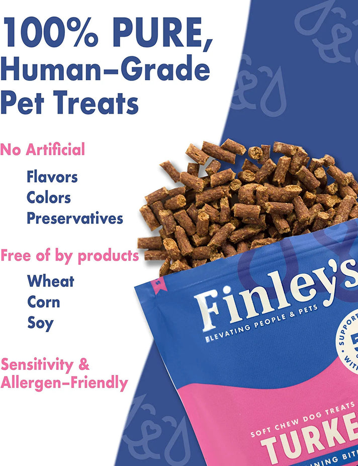 Natural Turkey Soft Training Bite Dog Treats