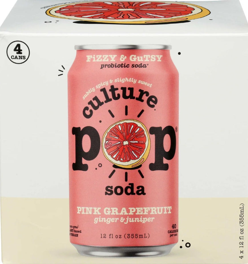 Pink Grapefruit Juniper & Ginger Soda (4 Pack)