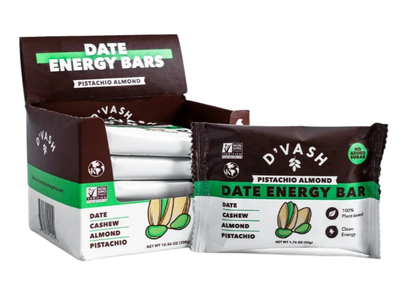 Cashew Almond Pistachio Date Energy Bar (6 Pack)