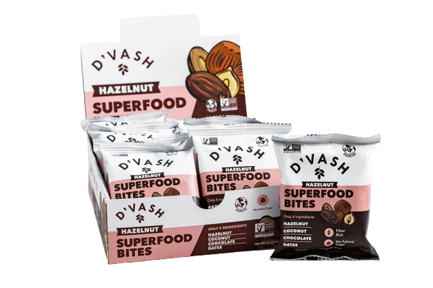 Hazelnut Superfood Bites (8 Pack Case)