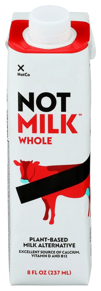 Not Milk Plant Based Whole Milk