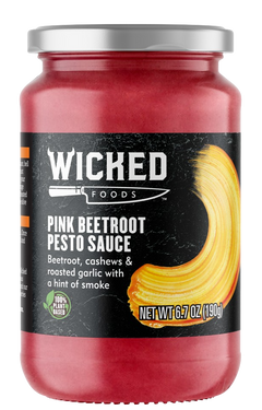 Pink Beetroot Pesto Sauce