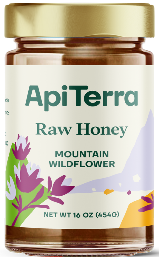 100% Pure Raw Honey Mountain Wildflower