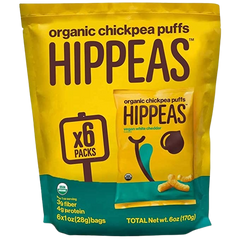 Organic Vegan White Cheddar Chickpea Puffs 6ct