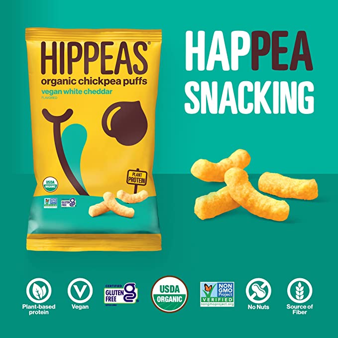 Organic Vegan White Cheddar Chickpea Puffs 6ct