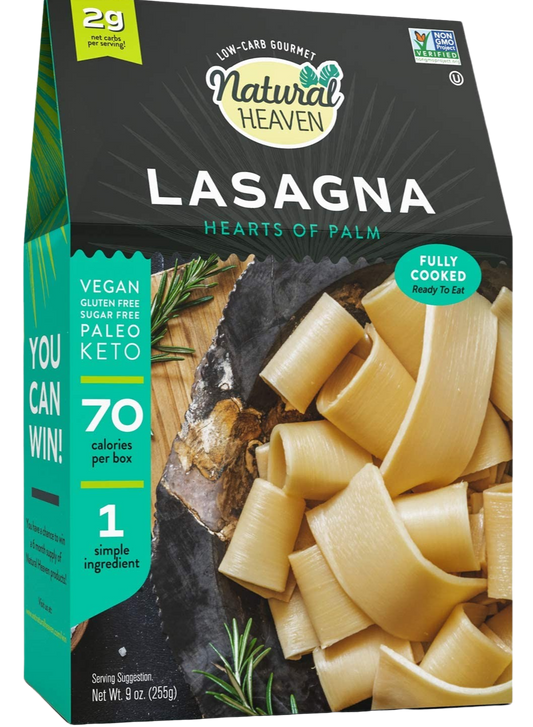 Lasagna Hearts of Palm Pasta Gluten-Free