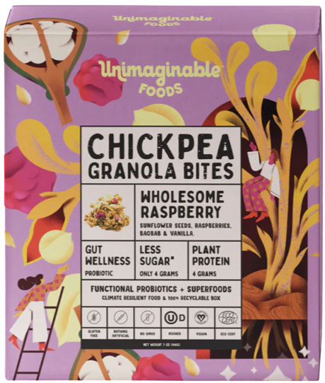 Wholesome Raspberry Chickpea Granola Bites