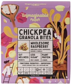 Wholesome Raspberry Chickpea Granola Bites